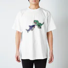 サメと恐竜展のサメVS恐竜(ロゴなし) Regular Fit T-Shirt