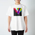 月宮七四のポップシガレット(ブラック) Regular Fit T-Shirt