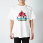 Lily bird（リリーバード）のかき氷とペンギンたち① Regular Fit T-Shirt