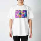 HANAZONOMOMOKAのカラフル花園ロゴ Regular Fit T-Shirt