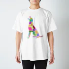 DOG WAVESのコラージュ犬 Regular Fit T-Shirt