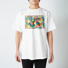 点々丸天丸_ｵｵﾄﾘﾃﾌの創作　紙風船『淡』 Regular Fit T-Shirt