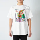 虹色CAFEの「ハッピーちゃん」ハッピーママタイム Regular Fit T-Shirt