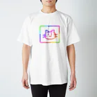 ミドリムシ。のレインボーねこ Regular Fit T-Shirt