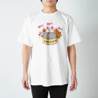 Draw freelyの猫缶あけて Regular Fit T-Shirt