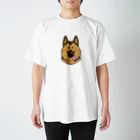 ぷぷぷのぷのやる気満々ジャーマンシェパード Regular Fit T-Shirt