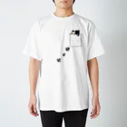 ni-cOのポケねこ2(肉球つき) Regular Fit T-Shirt