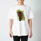 あおイ🦎の和×爬虫類 カイマントカゲ Regular Fit T-Shirt