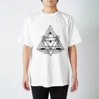 センタクバサミの幾何学模様1 Regular Fit T-Shirt