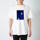 まゆにゃんΣ[【◎】]ω･´)のStarry sky jellyfish スタンダードTシャツ