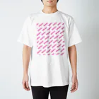 NO POLICY, NO LIFE.の消費税は廃止！【文字PINK】 スタンダードTシャツ