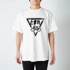 NSC_SHOPのボロボロの自転車とまれ(黒) Regular Fit T-Shirt