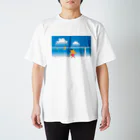 ジルトチッチのデザインボックスのクレコちゃんの夏の海 スタンダードTシャツ