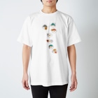 (\( ⁰⊖⁰)/) esaのｼﾁﾌｸﾄﾞﾘ (ｹﾝｼﾛｳ) Regular Fit T-Shirt
