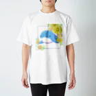 honamirukaのひまわり畑に住むくじら スタンダードTシャツ