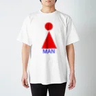 ぷらんく-triangle-のMAN?Tシャツ スタンダードTシャツ