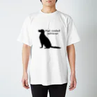 うちのあかりん家のmy dog Flat coated retriever スタンダードTシャツ