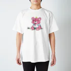 のりまゆのおすわり(ピンクマ)  Regular Fit T-Shirt