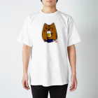 ニャポハウス（NEKO）のデブ猫ニャポポさん(ニヤリBEER) スタンダードTシャツ