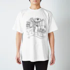 気ままに創作　よろず堂のレトロ純喫茶　黒 Regular Fit T-Shirt