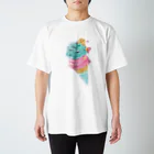 だるいエビフライのハッピーアイスクリーム スタンダードTシャツ