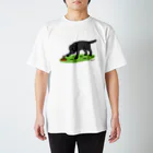 ハッピー・ラブラドールズのブラックラブラドールともぐら Regular Fit T-Shirt