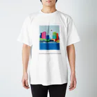 梅雨明けshopの港街の Regular Fit T-Shirt