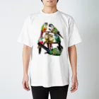 piyopiyobrandのウロコインコいろいろ Regular Fit T-Shirt