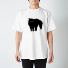 マイマイタケの怒ってます（黒猫） Regular Fit T-Shirt