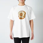 こもれび村の頭が食パンに突入してしまったくま Regular Fit T-Shirt