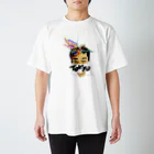 OKASHOPの岡安新都市交通　地下鉄に想いを馳せる顔Tシャツ Regular Fit T-Shirt