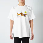 たまラッキー金魚どきどき龍さんの満月の龍 Regular Fit T-Shirt
