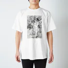 ナチュラルドッグリーフのヘソ天満開わんこ Regular Fit T-Shirt