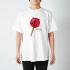 Draw freelyのりんご飴 Regular Fit T-Shirt