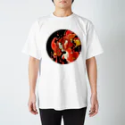 夜舟の凌霄花（ノウゼンカズラ） Regular Fit T-Shirt