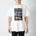 ﾄﾙｺﾞﾚのなみなみコラージュ縦長 Regular Fit T-Shirt