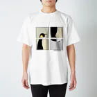 果汁４％のコウテイペンギン (モノクロ) Regular Fit T-Shirt