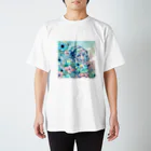 はなのすみれの雨上がりの庭 スタンダードTシャツ