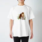 haruのキツネと草花 Regular Fit T-Shirt