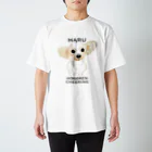 遥ん/犬顔絵　のはるさん スタンダードTシャツ