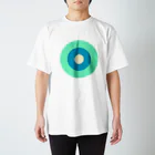 CORONET70のサークルa・ペパーミント 水色4・ クリーム Regular Fit T-Shirt