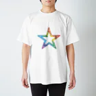 STAR CAIDOZのレインボーカモフラージュ⭐︎STAR スタンダードTシャツ