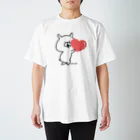 chococo_yuruusagiのゆるうさぎ ハートあげる Regular Fit T-Shirt