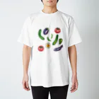 坂之下しまの力強いお野菜たち スタンダードTシャツ