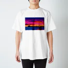 GALLERY misutawoのオーストラリア 夕暮れのヘンリービーチ桟橋 スタンダードTシャツ