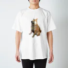 飛び火の柴犬のぷく Regular Fit T-Shirt