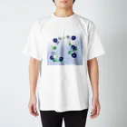 小桜森のラブバと朝顔　（背景グラデーション） Regular Fit T-Shirt