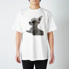 チワワの87_lucioのチワワの肖像 Regular Fit T-Shirt