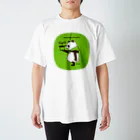 キッチュのsave green,save earth panda スタンダードTシャツ