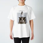 鵄　〜フクロウまみれ〜のぴょんっとアビシニアンワシミミズク Regular Fit T-Shirt